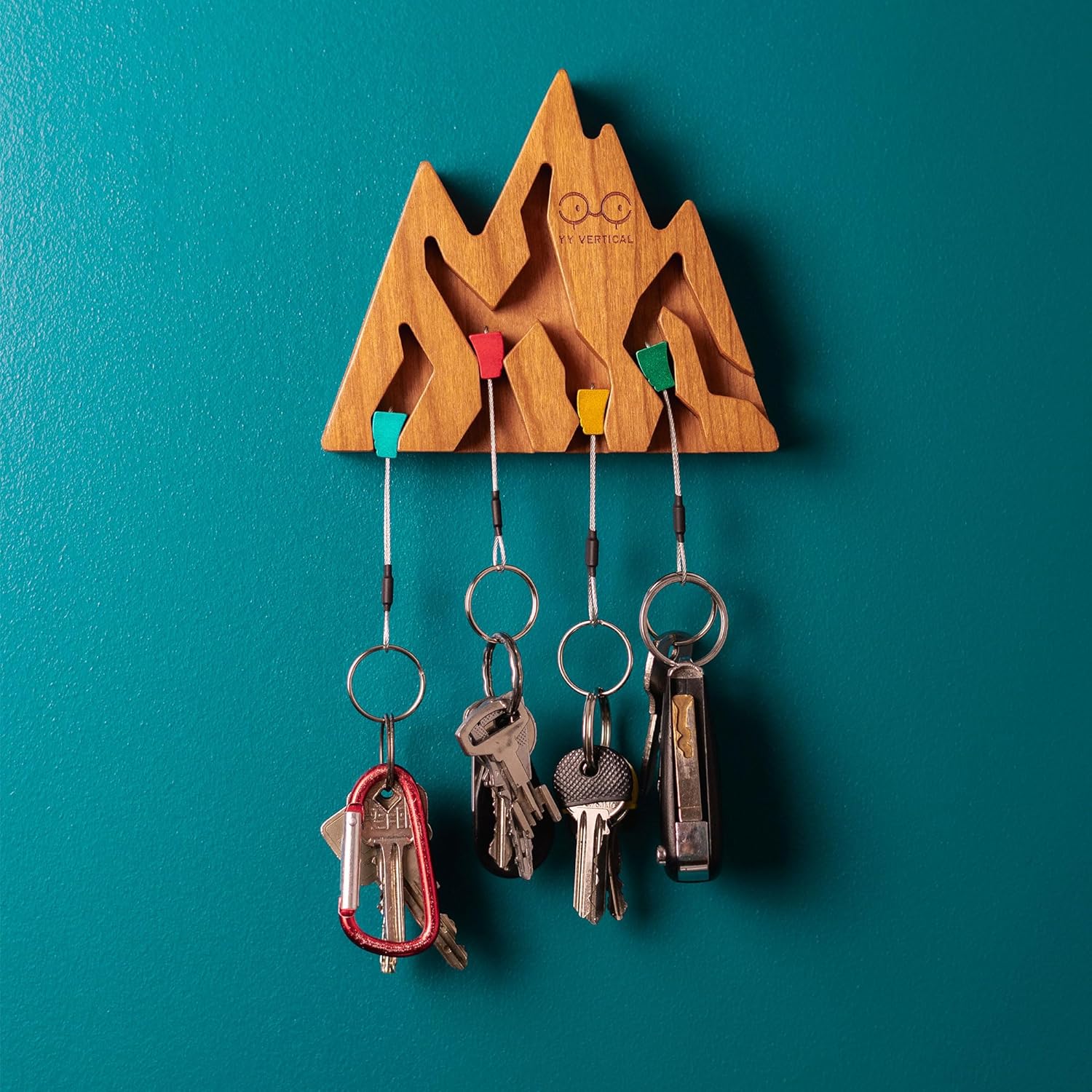 Sollbry Porte-clés mural / cintres pour décoration murale avec 5 Sollbry Porte-clés mural / cintres pour décoration murale avec 5