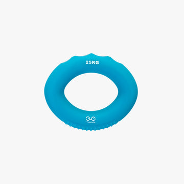 Packshot of the Climbing Ring warm-up accessory, blue, 25kg resistance, from YY Vertical