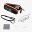 Photo packshot des lunettes d'assurage Classic Gris YY Vertical, de leur étui, chiffon, pièces de rechange et cordon