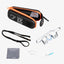Photo packshot des lunettes d'assurage Classic Saphir YY Vertical, de leur étui, chiffon, pièces de rechange et cordon