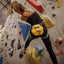 Using theChick  chalk  bag for indoor route climbing