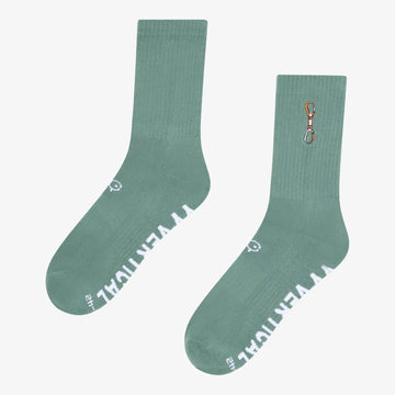 Packshot der Lifestyle-Socken Rock Socks Quickdraw Green Unisex von YY Vertical