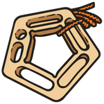 Vektorillustration des Penta YY Vertical