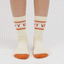 Gif of lifestyle socks Rock Socks model Old School Vibe by YY Vertical worn by a woman