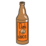 Illustration of a climbing juice