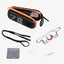 Photo packshot of belay glasses Classic Bordeaux YY Vertical, their case, cloth, spare parts and lanyard