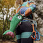 Using the Poisson chalk bag for indoor route climbing